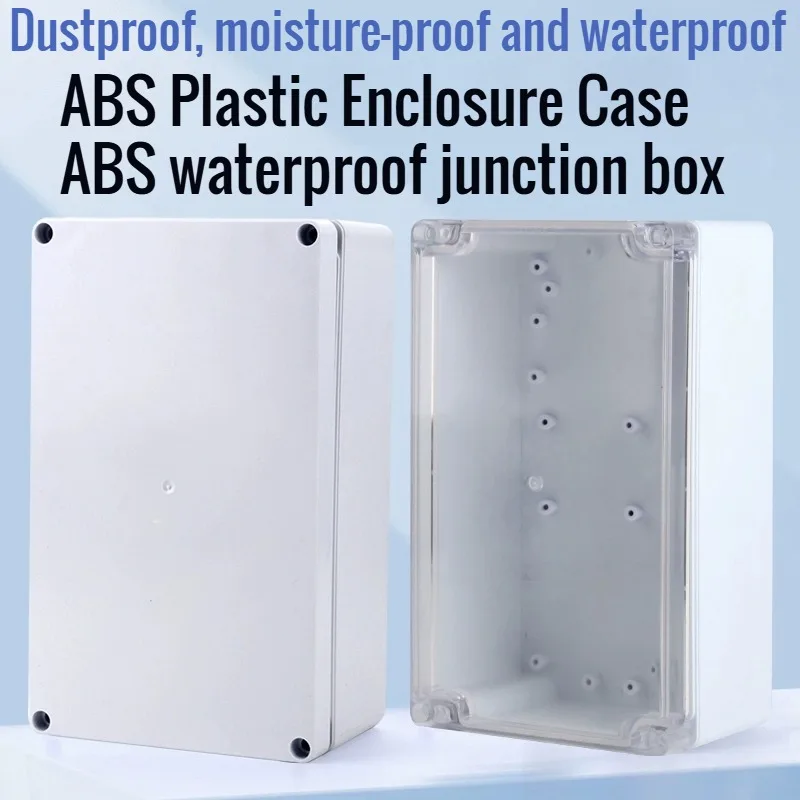 Outdoor Waterproof Electrical Enclosure Box ABS Plastic Power Equipment Sealed Junction Wire Case for Monitoring Systems