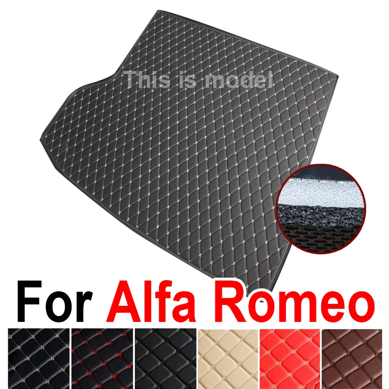 

Custom Car Trunk Mats for Alfa Romeo Giulia 2017-2022 Stelvio 2017-2022 Car Accessories Auto Goods interior details