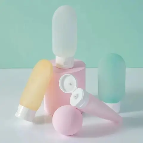 60ml Refillable Lotion Shampoo Containers Squeeze Tube Empty Bottles for Wholesale