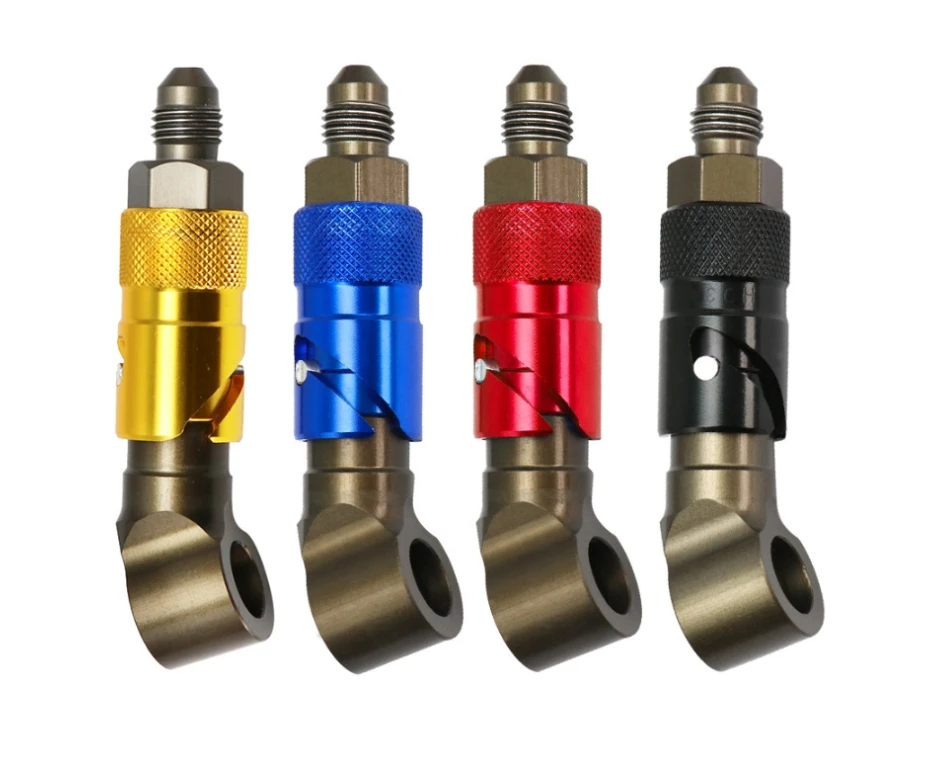 

AN3 Brake Line Quick Release Connect Brake Line Disconnect Adapter Fitting Curved Universal for Oil Fuel Fluid Hose