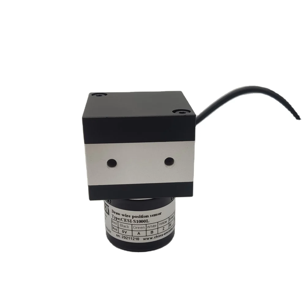 Sensor Pengukur Perpindahan Line Driver Output Rentang Pengukuran 1000mm CESI-S1000L Sensor Pengukur Perpindahan