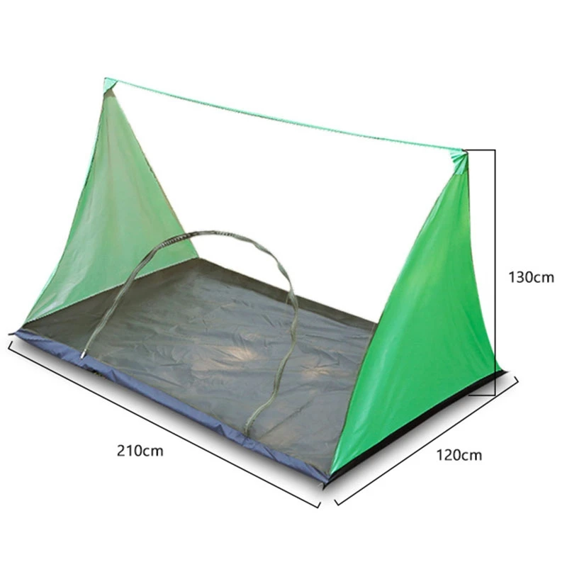 2 People Water Resistance Outdoor Camping Mosquito Hiking Rodless Tent Portable Anti-Insect Tent(Green)