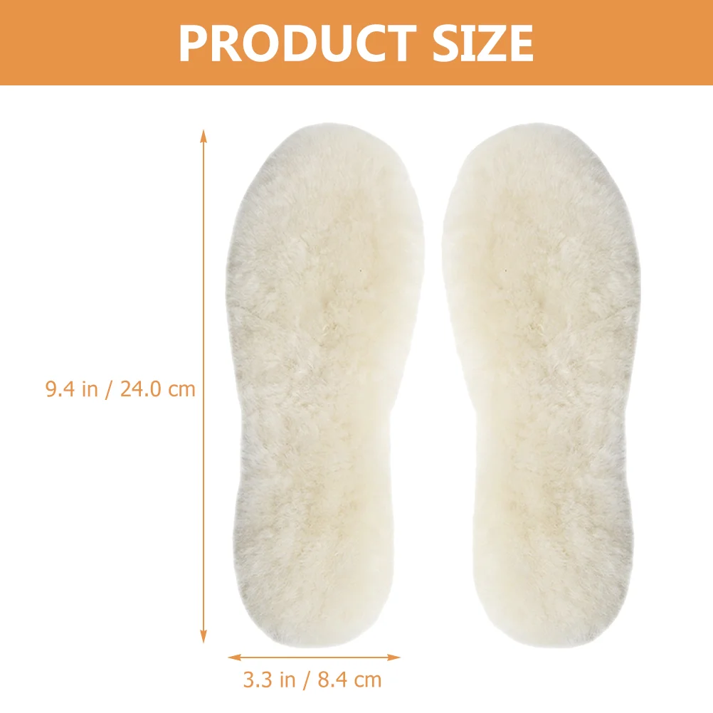 Insoles Foot Pain Reduction Boot Inserts for Men Women Thicken Lightweight Shoe Felt Replacement Cozy Wool