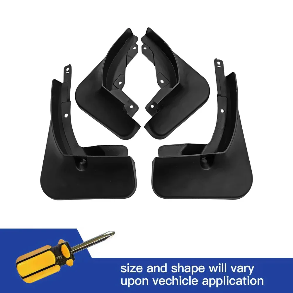 

4Pcs Front & Rear Mud Flaps Splash Guards Mudguards Black For Great Wall Haval F7 F7X 2019 2020 2021