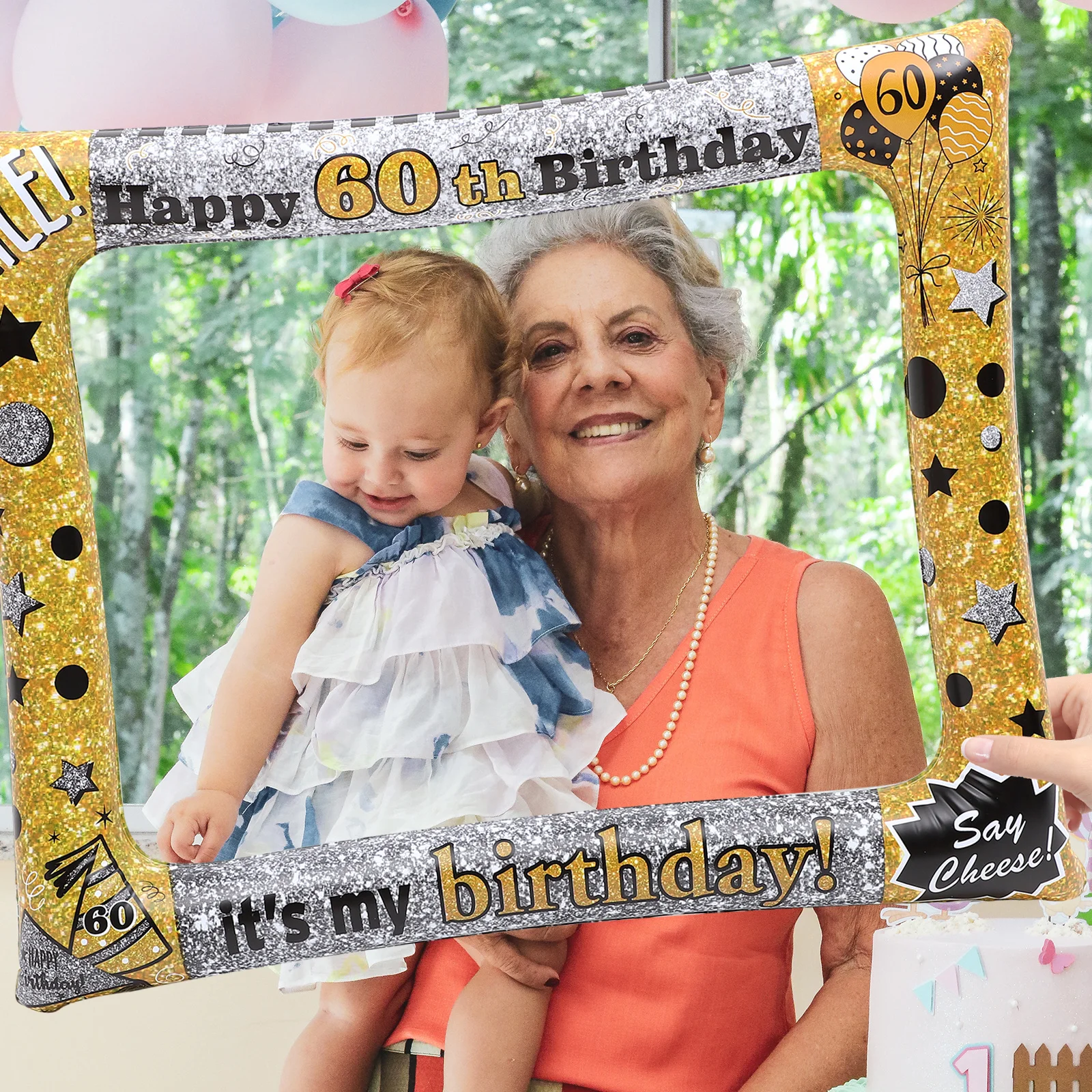 

Themed Photo Booth Props Frame Party for Adults Inflatable Photography PVC Balloon Picture