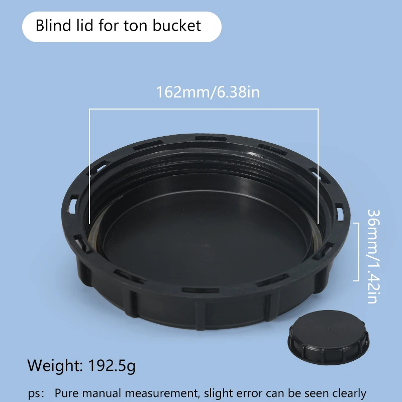 1PCS IBC Ton Bucket Lid Heavy Duty Water Tank Cap Professional Double Vent Hole Valve Cover