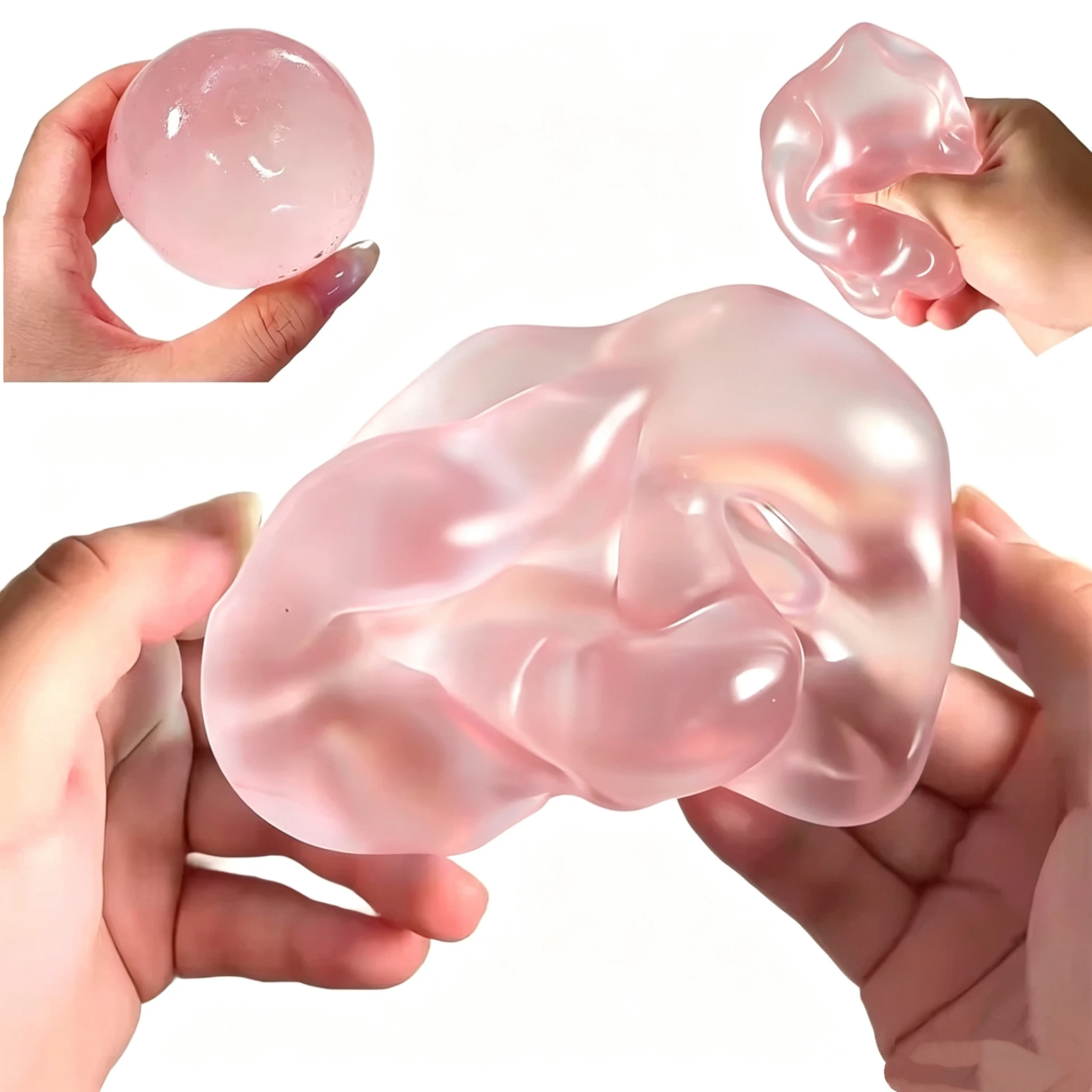 Maltose soft toy - Pressure-resistant sensory soothing toy - Soft and transparent simulated blue maltose - Slowly rebounds to re