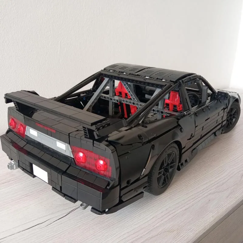 New Moc 1:8 Scale 180SX / 240SX Type X Supercar Racing Car Vehicle Sport Model Buiding Block Bricks Toys Kids Birthday Gifts Boy