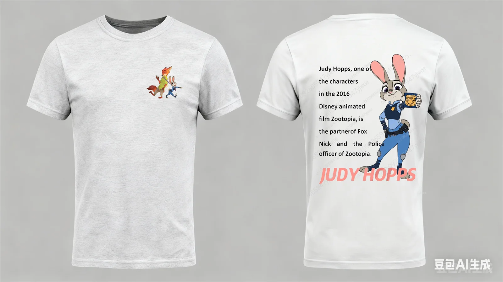 Zootopia Nick & Judy الكرتون الجرافيك المطبوعة زوجين قميص جودة عالية فضفاضة مريحة الشارع الأعلى المرأة الخريف جديد تي شيرت #3