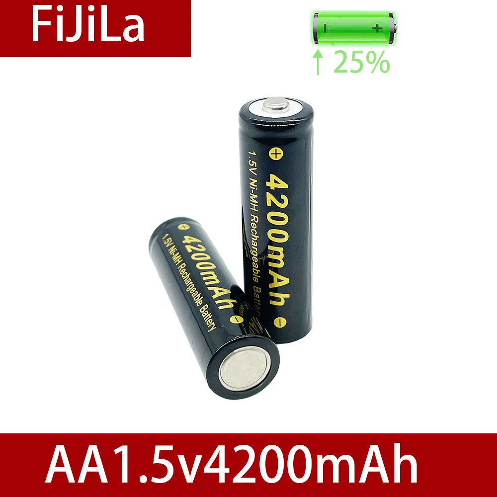 2022 lote 4200mAh AA recarregável 1.5V bateria Alcalina Recarregável batery para diodo emissor de luz de brinquedo mp3