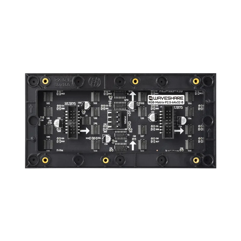 Waveshare Dot Matrix Display RGB Full‑Color LED Adjustable Brightness HUB75 Interface DIY Screen Cascadable suit Raspberry ESP32