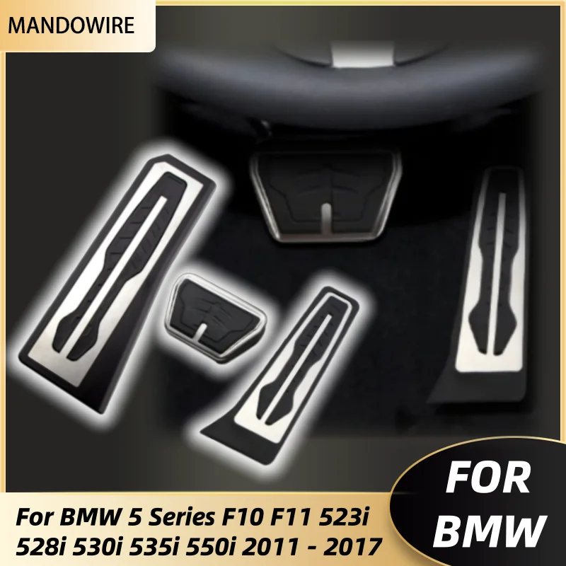 

Car Pedal Coverfor BMW 5 Series F10 F11 523i 528i 530i 535i 550i 2011 - 2017 LHD Gas Brake Foot Rest Pedal Pad Cover Accessory