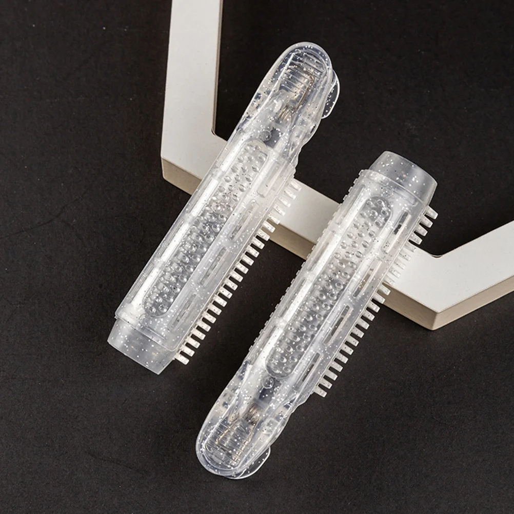 

NOLITOY 6 шт., бигуди, объемные зажимы для корней, ролики для увеличения объема, женская щетка для лица, очищающий инструмент