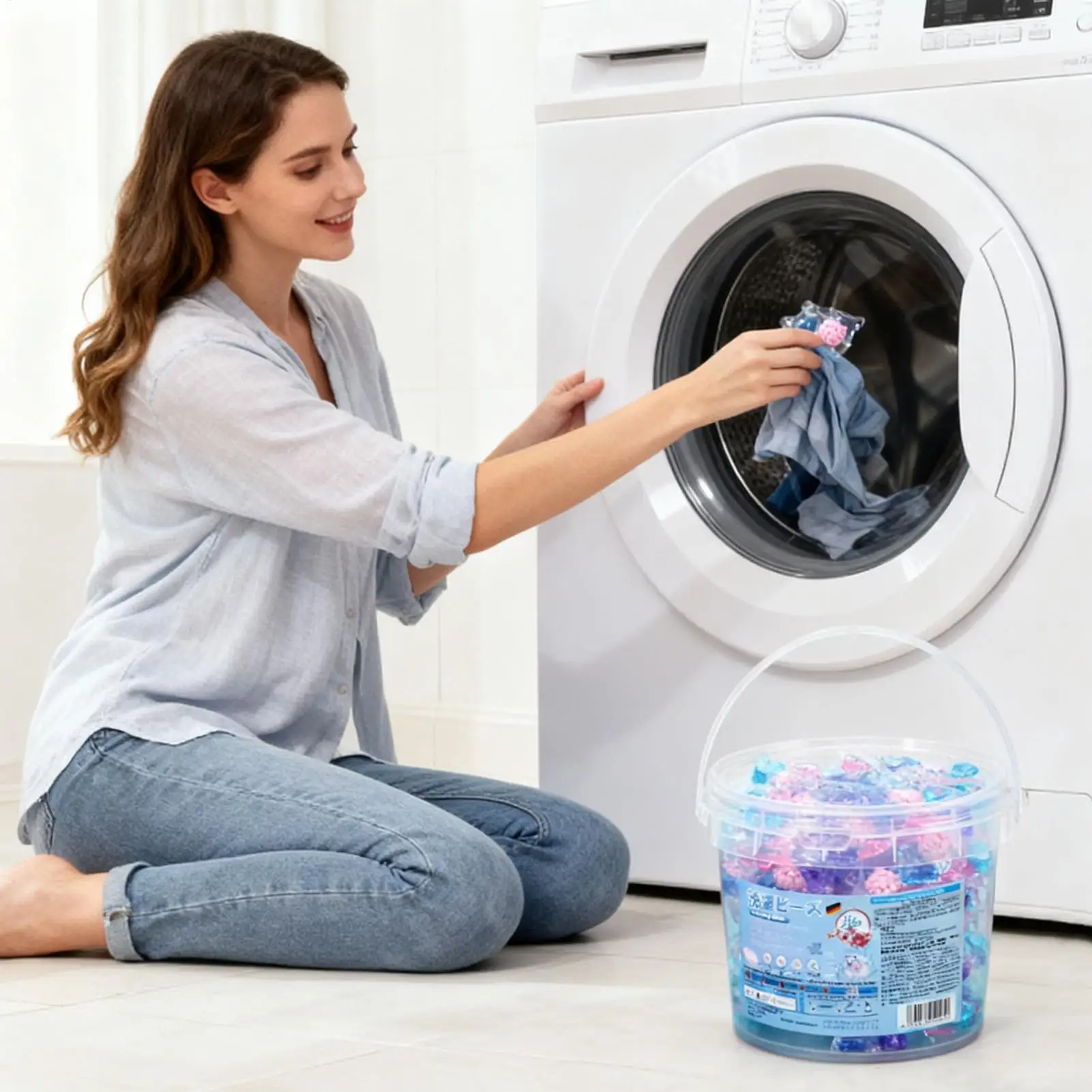 

Laundry Detergent Pods 40 Tablets Scented Deep Cleaning Laundry convenient Pods for Washing Machine for Bathroom Home Dorm
