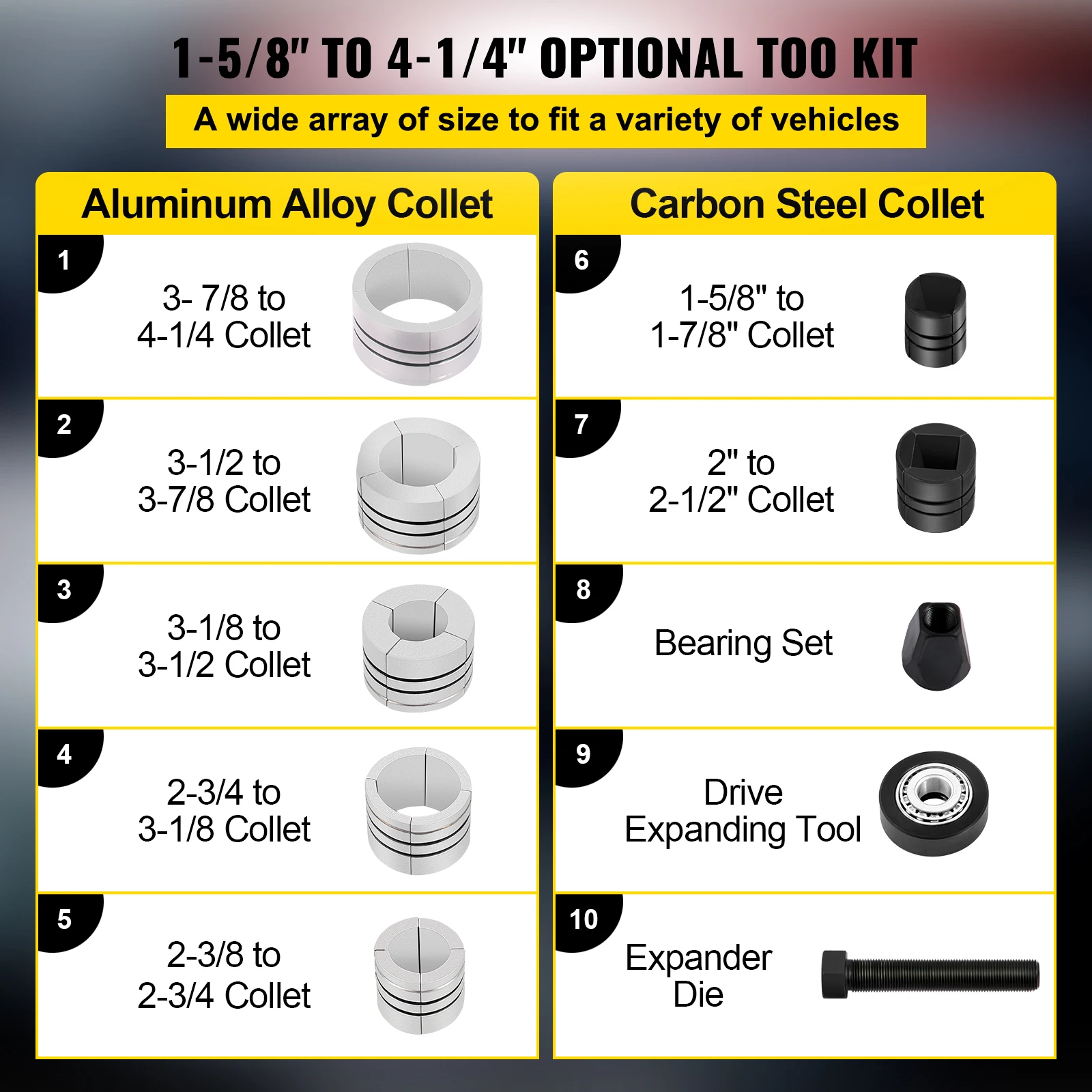 Pipe Stretcher Kit, Exhaust Pipe Stretcher Kit 1-5/8\