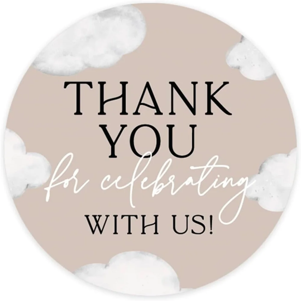 50pcs Custom transparent Stickers Company Logo Personalized Labels Waterproof Design Your Own Labels Birthday Wedding Sticker