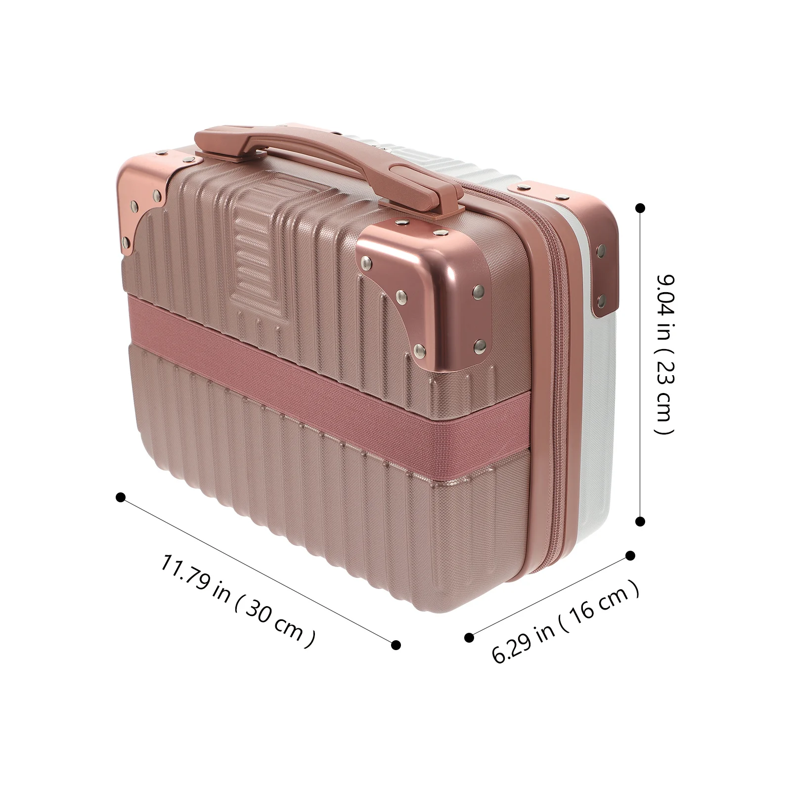 

1Pcs Storage Case Premium Portable Makeup Box for Traveling Anti-Scratching Toiletries Container Handheld Suitcase