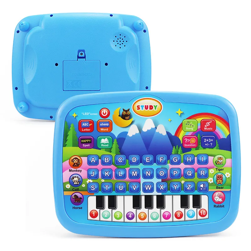 New Mini Simulation Tablet Computer Early Education Machine Toy Fun Electronic Organ Learning Machine Music Children Puzzle Toys
