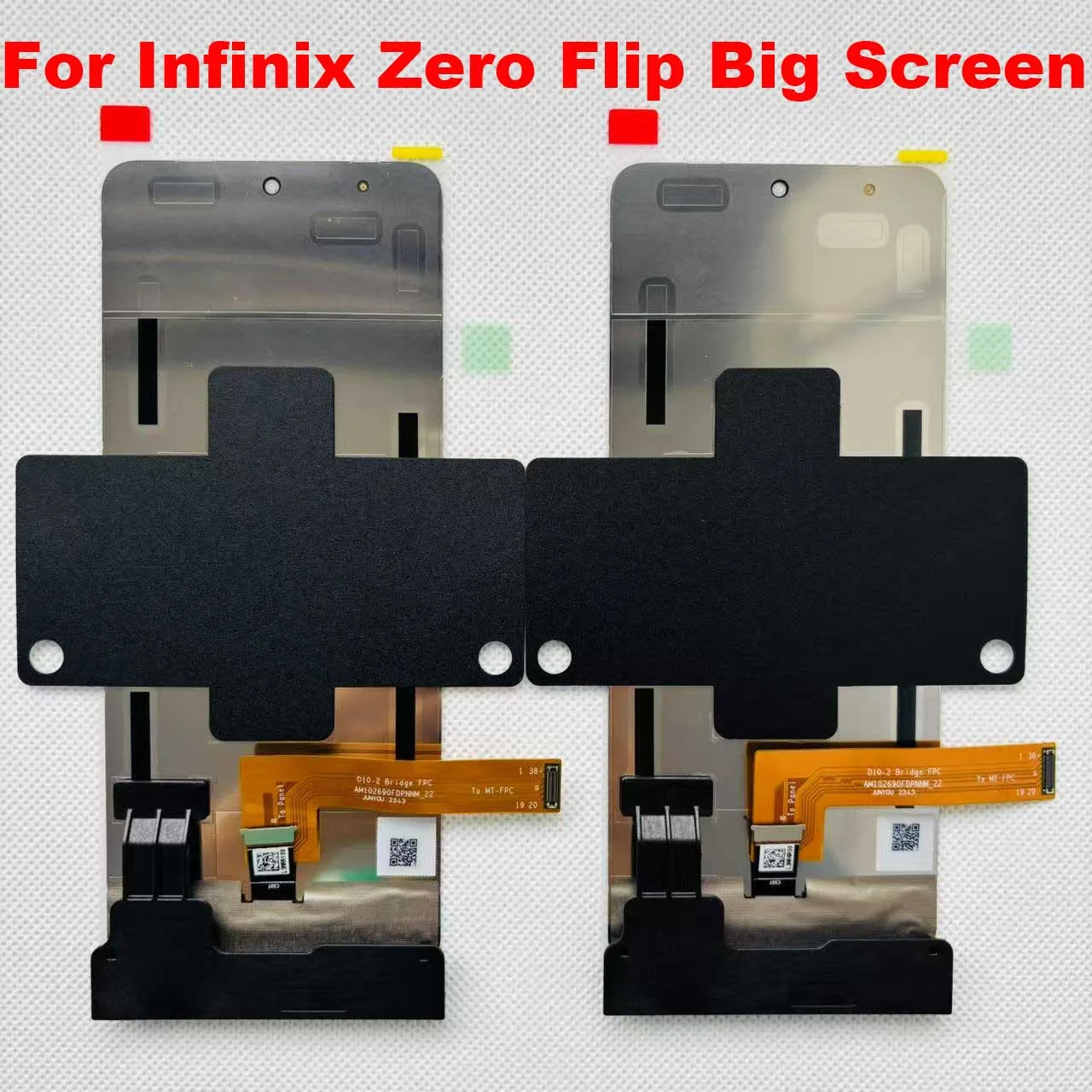 6.9 "LTPO AMOLED Originele NIEUWE Voor Infinix Zero Flip LCD X6962 Display Touch Screen Assembly Vervangende Onderdelen 3.64 Kleine LCD