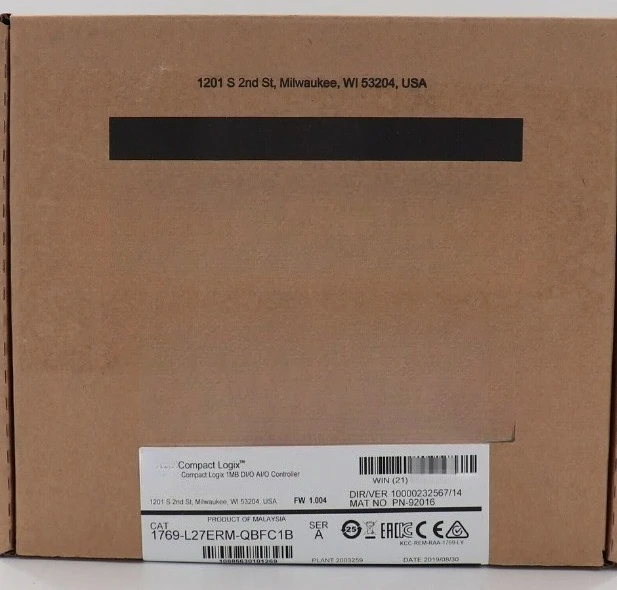 

Brand New Original 1769-L27ERM-QBFC1B module 1769L27ERMQBFC1B Fast Delivey