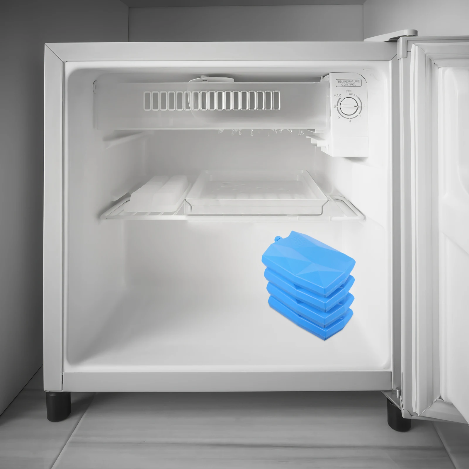 

4 Pcs Reusable Ice Cases Filling Cube Storage Bag Cooling Boxes Bin for Freezer