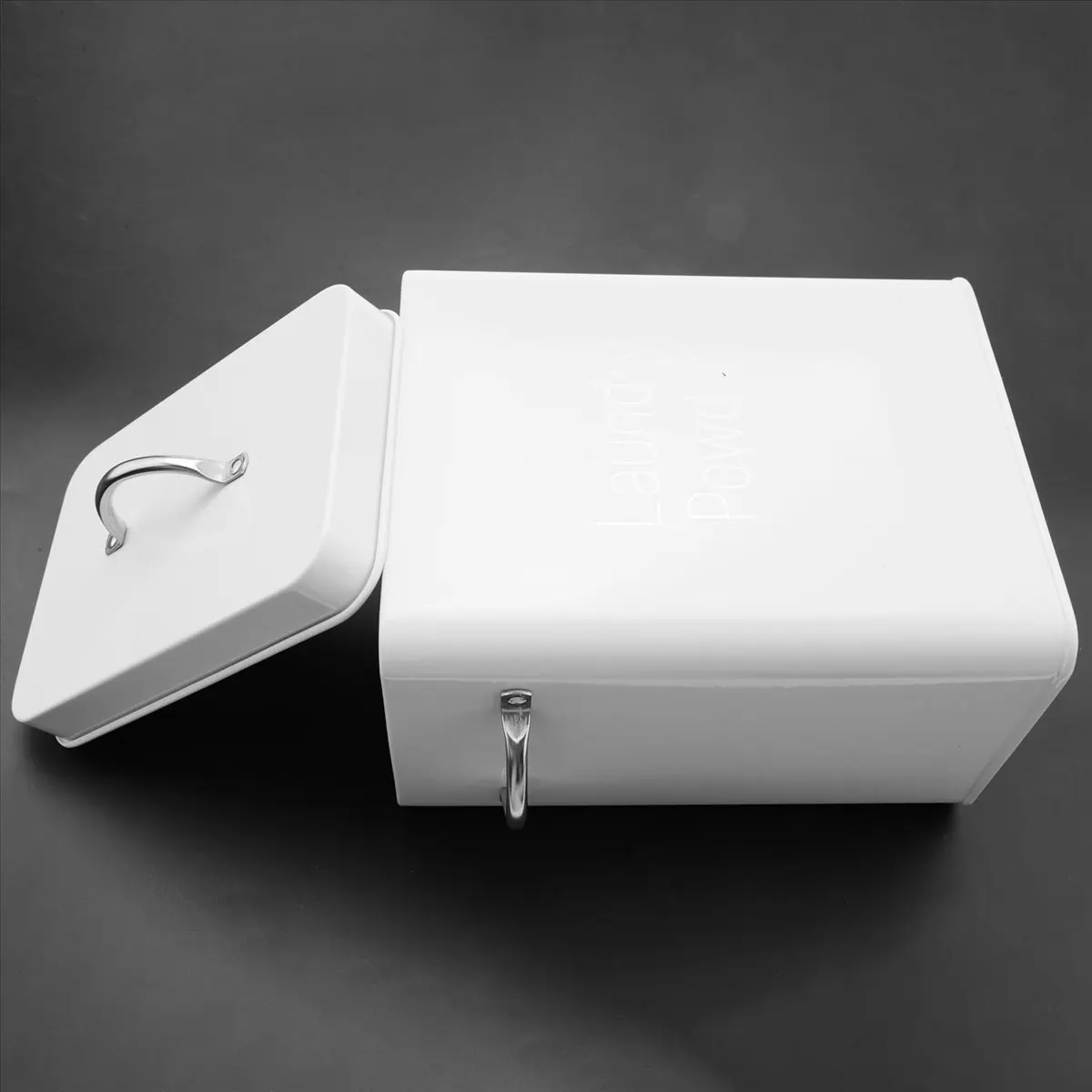 A56X 2X 3L Beautiful Powder Laundry Powder Boxes Storage with Scoop White