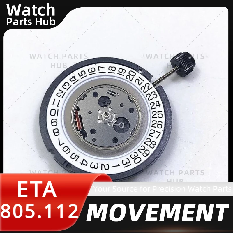 إكسسوارات ساعة كوارتز بحركة ثلاثة إبر ، إيتا من ، حركة سويسرية أصلية ، من ماركة جديدة تمامًا