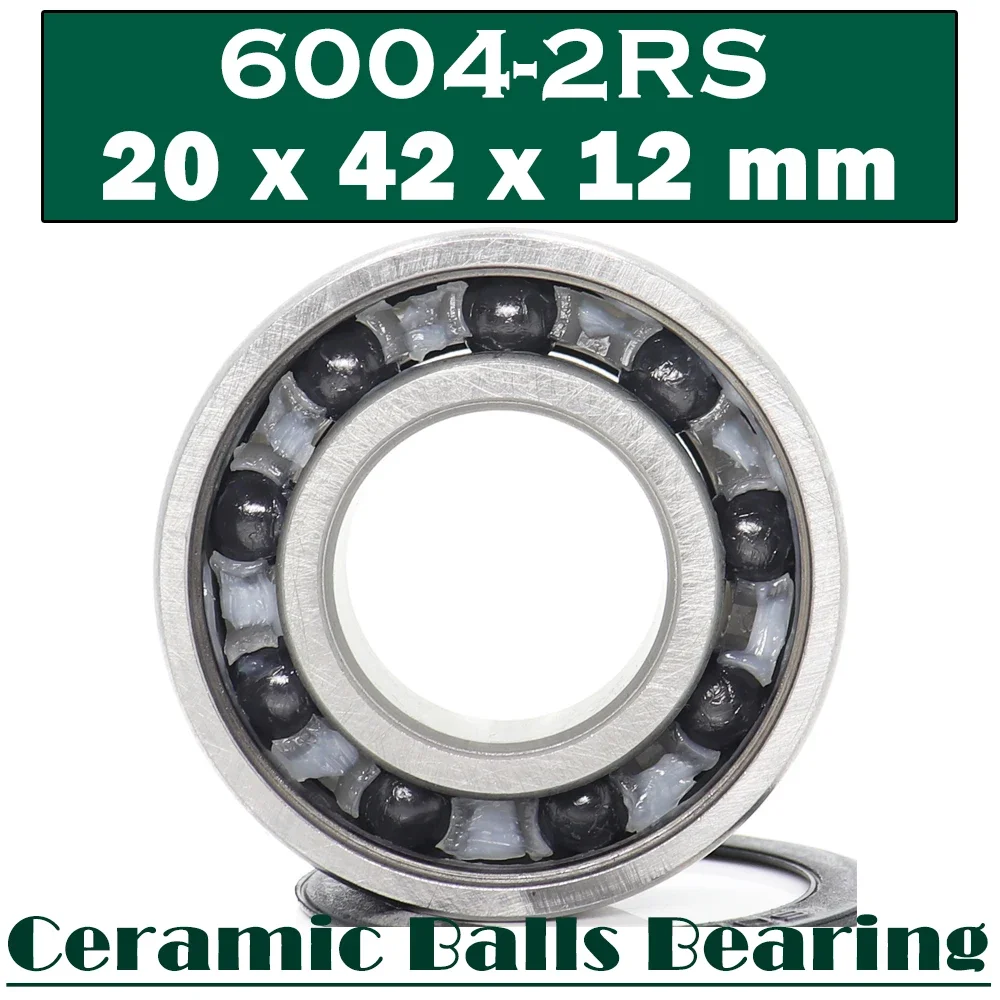 Imagen 3: 1 unidad de rodamientos cerámicos híbridos HC 2RS 6004RS 6005 6006 6007 6008 6203 6204 6205 6206 6302 6303 6304 6305RS de acero cromado/inoxidable