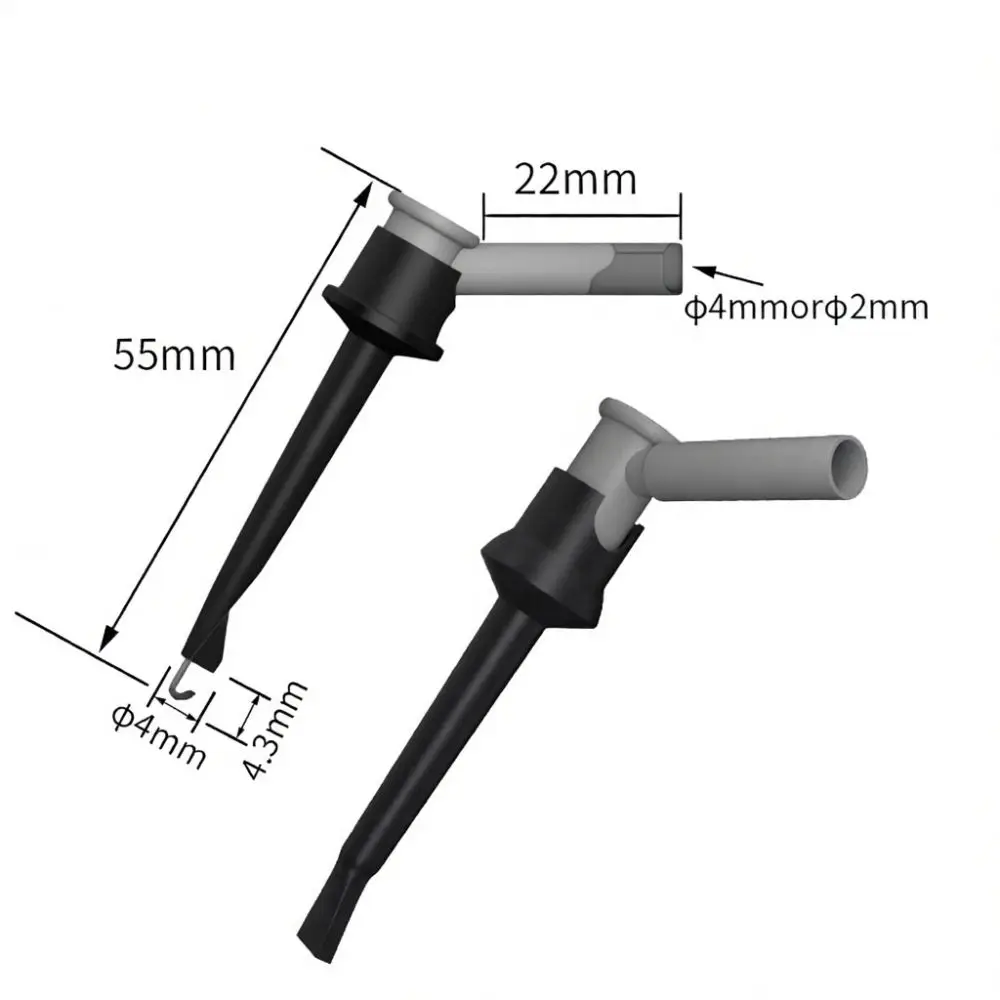 Durable Injection Test Hook 4mm Banana Plug Input Nylon Brass Conductor For For JZDZ Precision Electrical Testing