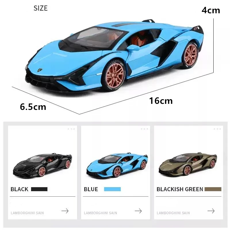 1:32 SINA Alloy Sports Car Model Diecast Metal Toy Vehicles Car Model Simulation Sound and Light Collection Childrens Toy Gift