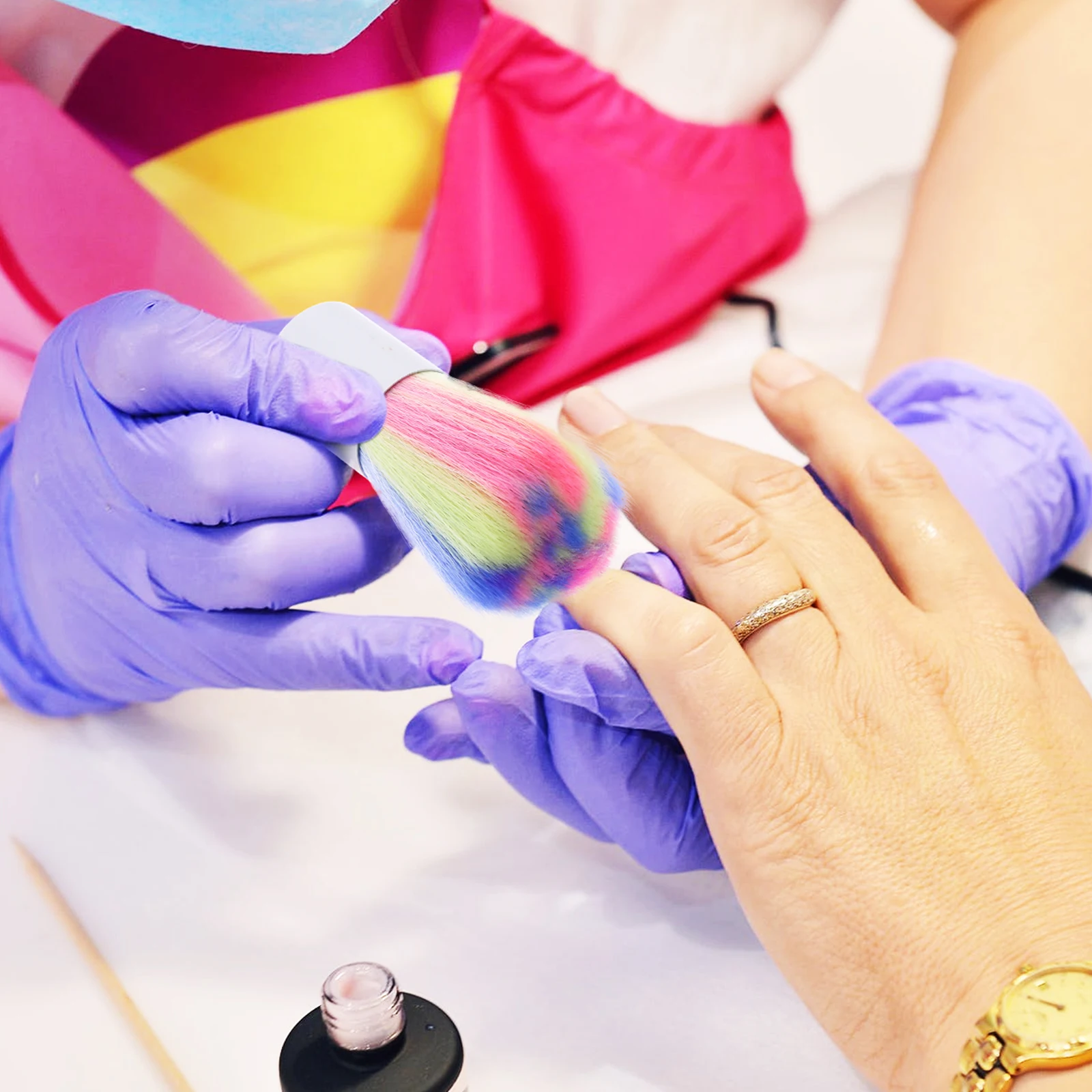 

3Pcs Nail Dust Brush Premium Material Lightweight Practical for Home Salon Nail Art Powder Cleaning Dust Remover Makeup Cheek