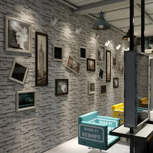 슬레이트 스톤 벽돌 효과 세탁 가능한 비닐 PVC 벽지, 거실 배경 벽지 장식 Best5 슬레이트 스톤 벽돌 효과 세탁 가능한 비닐 PVC 벽지, 거실 배경 벽지 장식 Best5