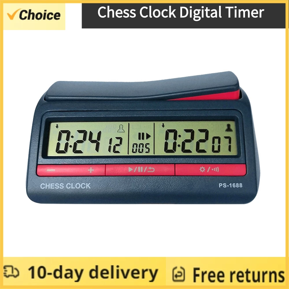 Chess Game Chess Digital Timer Professional Competition Board Game Count Up Down Timer Battery Chess Clock Hour Meter Stopwatch