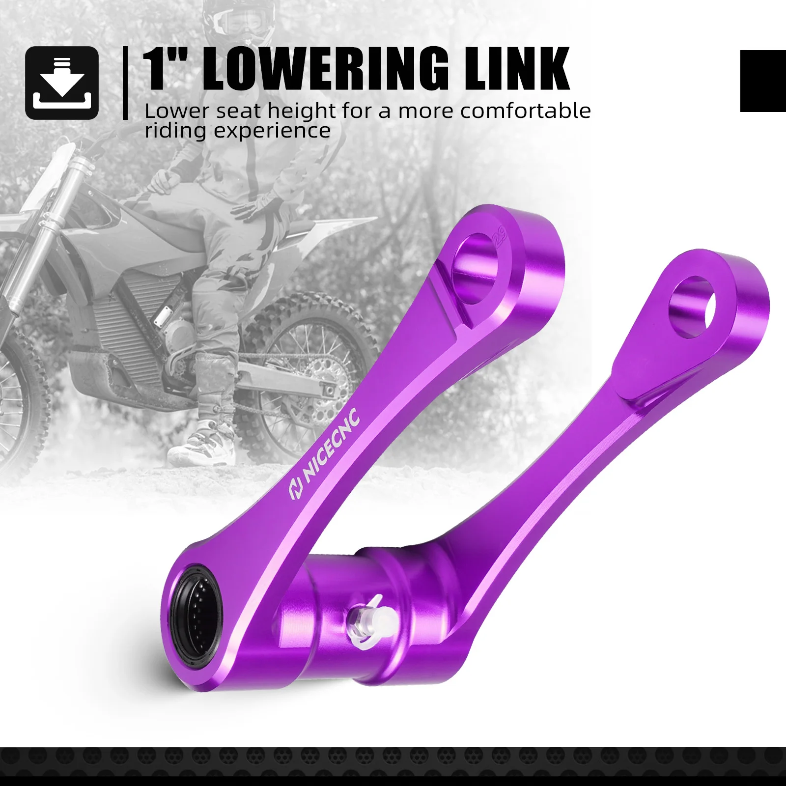 2025 2024 لـ Stark Varg EX وصلة خفض التعليق الخلفي 1 بوصة مسنده 5 مستويات طقم قابل للتعديل لـ STARK VARG MX #4