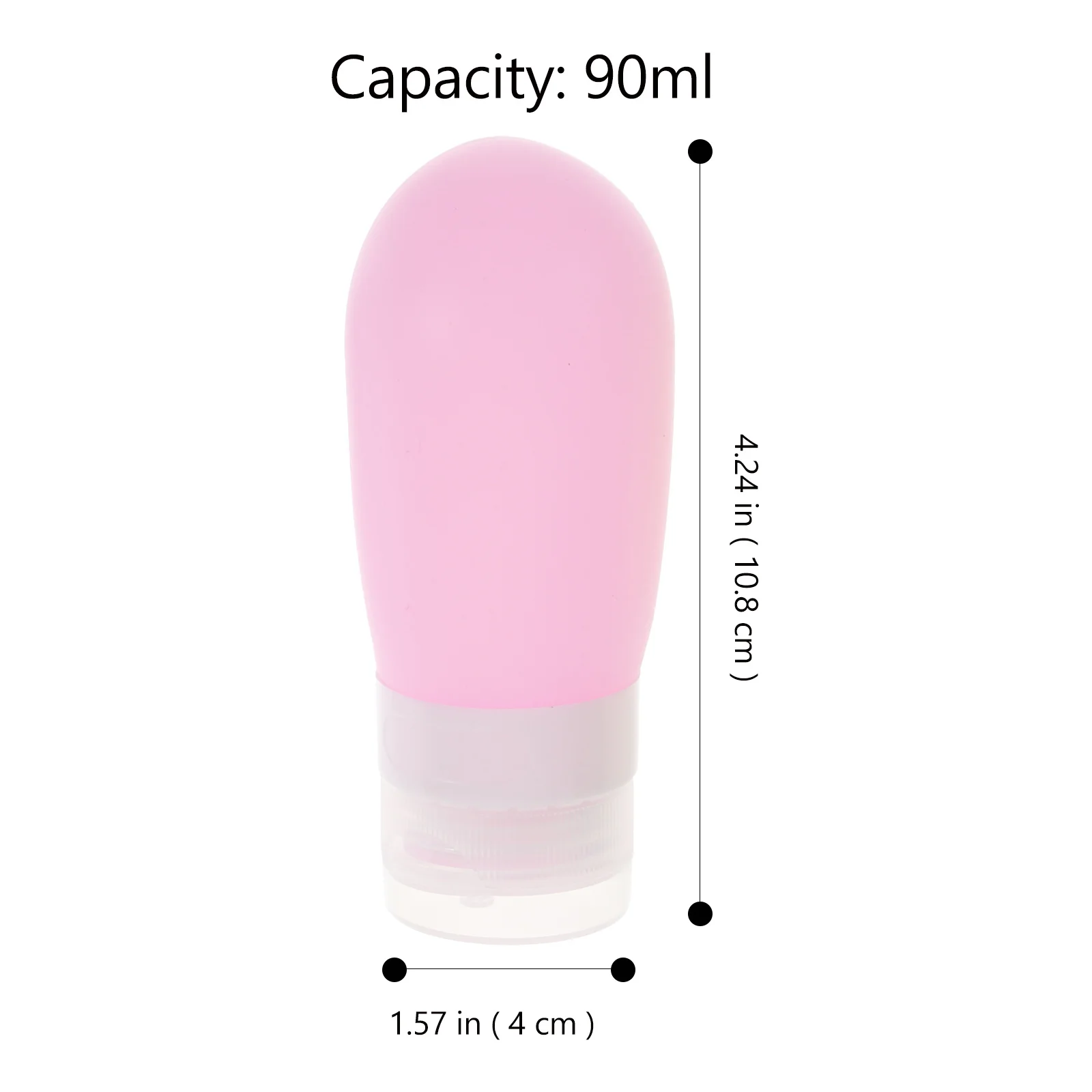 4Pcs Travel Bottles Silicone Squeezable Toiletry Containers 80Ml Lightweight Leakproof Refillable Travel Size Bottles for Liquid