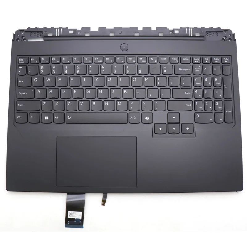 YY+New Palmrest Upper Case US White Backlit Keyboard for Legion Pro 7 16IRX9H 83DE