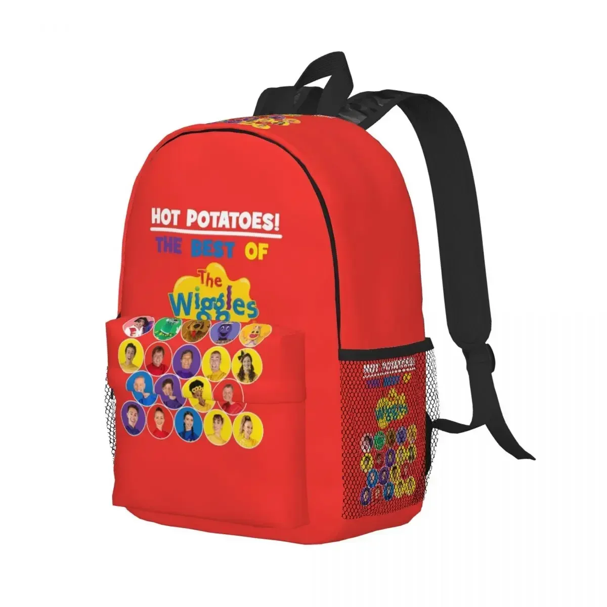 The Wiggles Tv Show Music Band Backpack Student Boys Girls BookBag Children School Bag Computer Shoulder Bags for Men Women