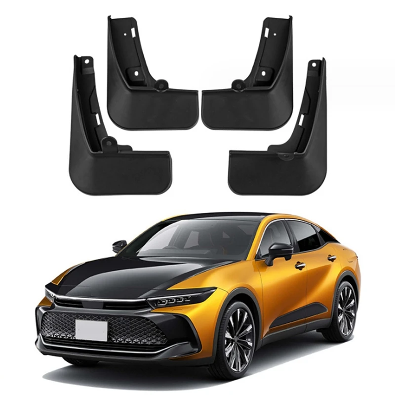 Carro Mud Flaps Splash Guard, Paralama, Fender, Tampa Externa, Peças de reposição, Fit para Toyota Crown 2023, 1 Conjunto