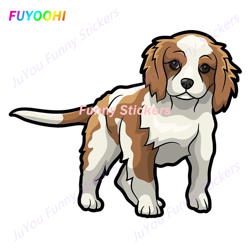 FUYOOHI Funny Stickers Exterior Accessories Cavalier King Charles Spaniel Vinyl Car Sticker Graffiti Decal Decoration KK