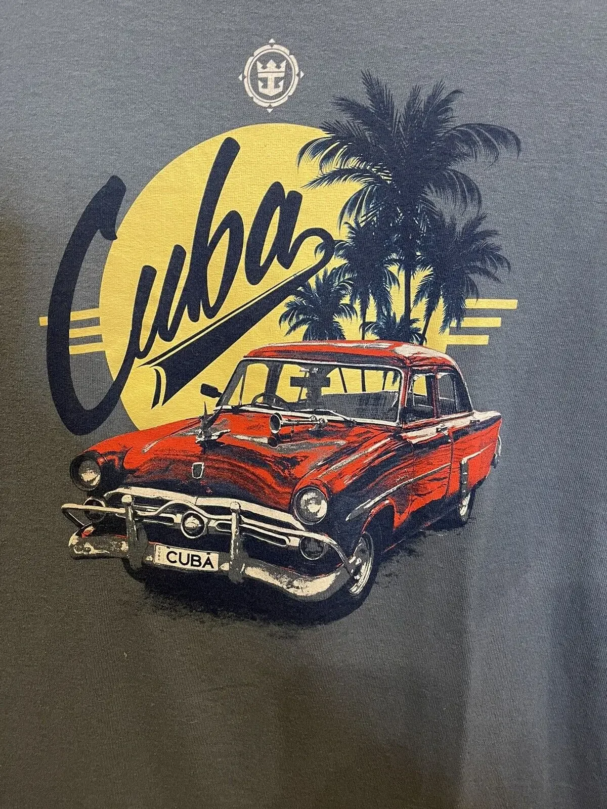 

VINTAGE Cuba Havana EMBELISHED Mens T-Shirt ADULT MEDIUM