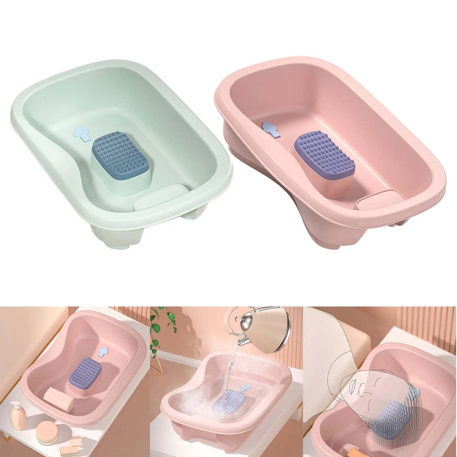 Bedside Shampoo Basins Hair Washing Sink for Hair Washing Patient Disabled