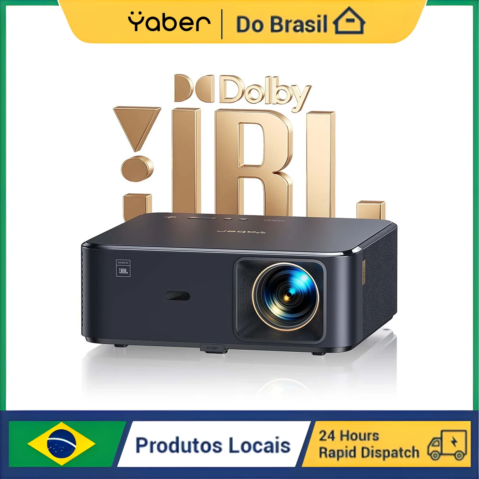 WIMIUS K2S Projetor 1080p Full HD 800 ANSI com Foco Automático