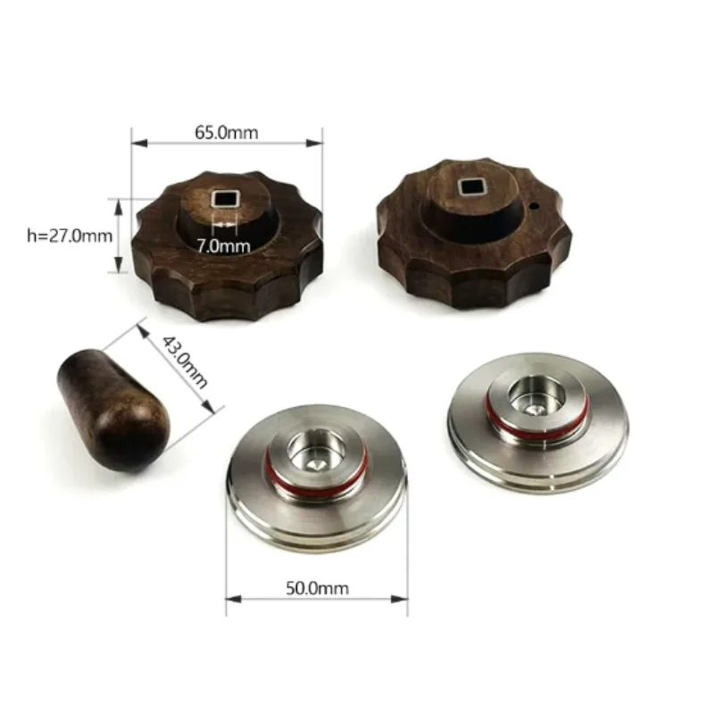 Suitable for ROCKET Rocket Coffee Machine APPARTAMENTO Modified Walnut Knob Pull Rod Kit