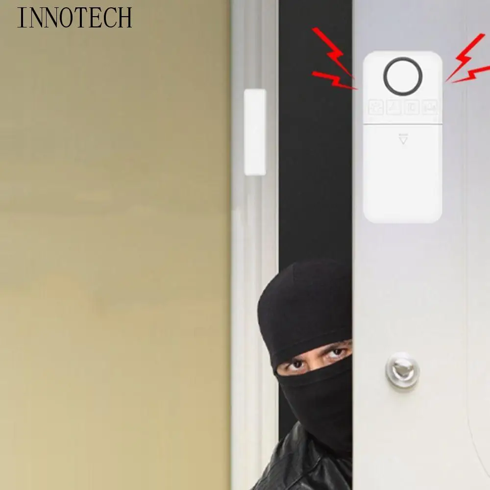 

Модная сигнализация с датчиком двери, окна, удобная мини-беспроводная домашняя сигнализация, белая многофункциональная магнитная охранная сигнализация для спальни