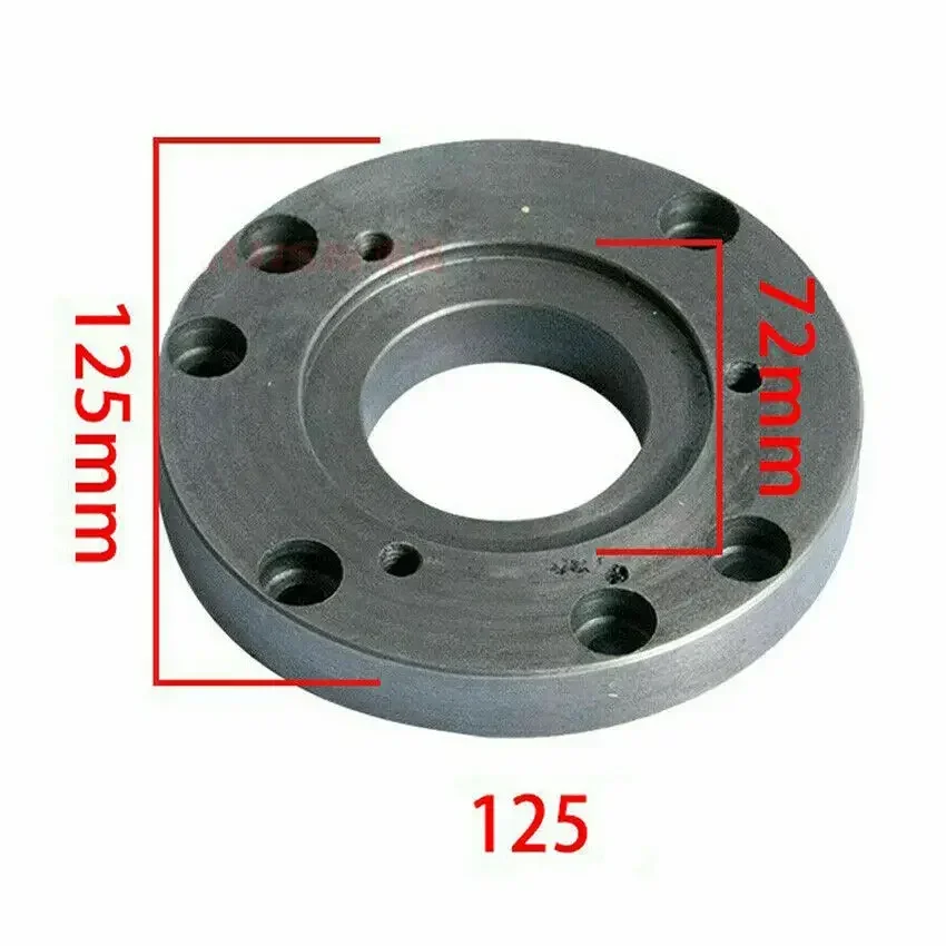 100mm Or 125mm Back Connection Plate CNC Lathe Machine Tool Chuck Cover, Connecting Plate Lathe Instrument Accessories