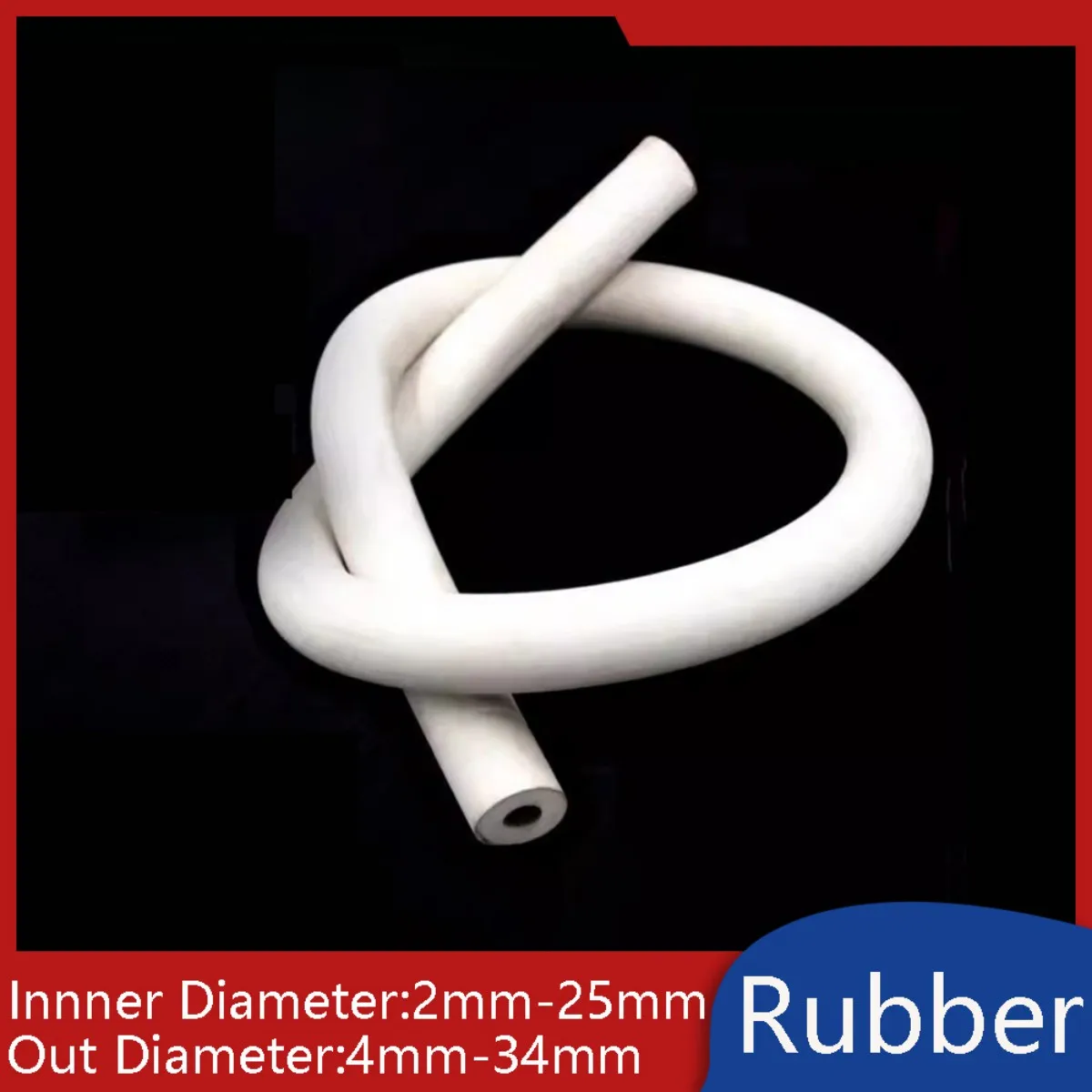 White Rubber Hose Pneumatic Industry Soft Tube Corrosion-Resistant Liquid Tubing for Vacuum Cleaners, Herbicides, Watering