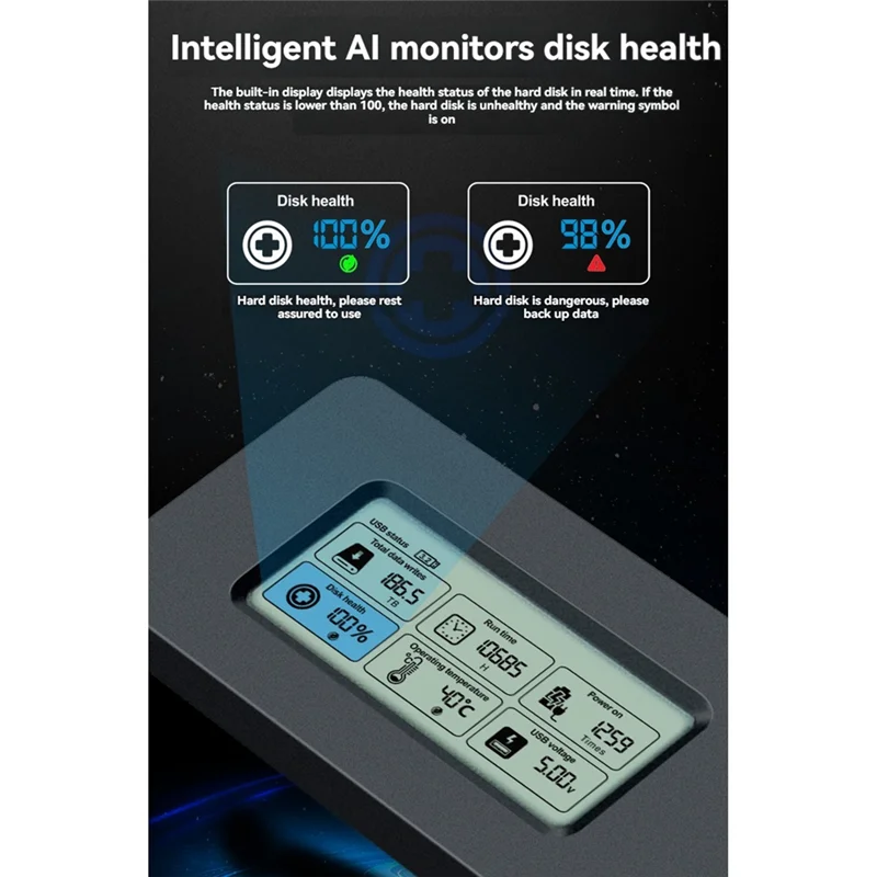 

Hot Sale SSD Enclosure M.2 SSD Enclosure M.2 Nvme SSD Enclosure SSD Enclosure Withdisplay Screen