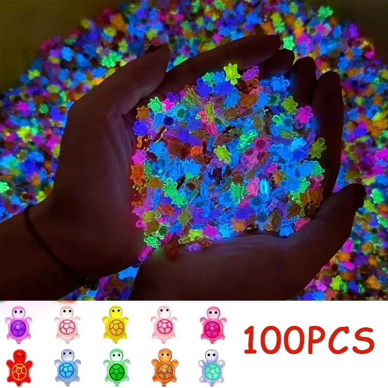 Glow-in-the-dark turtle stacking toy accessories, children's simulated animal blind bag small gift
