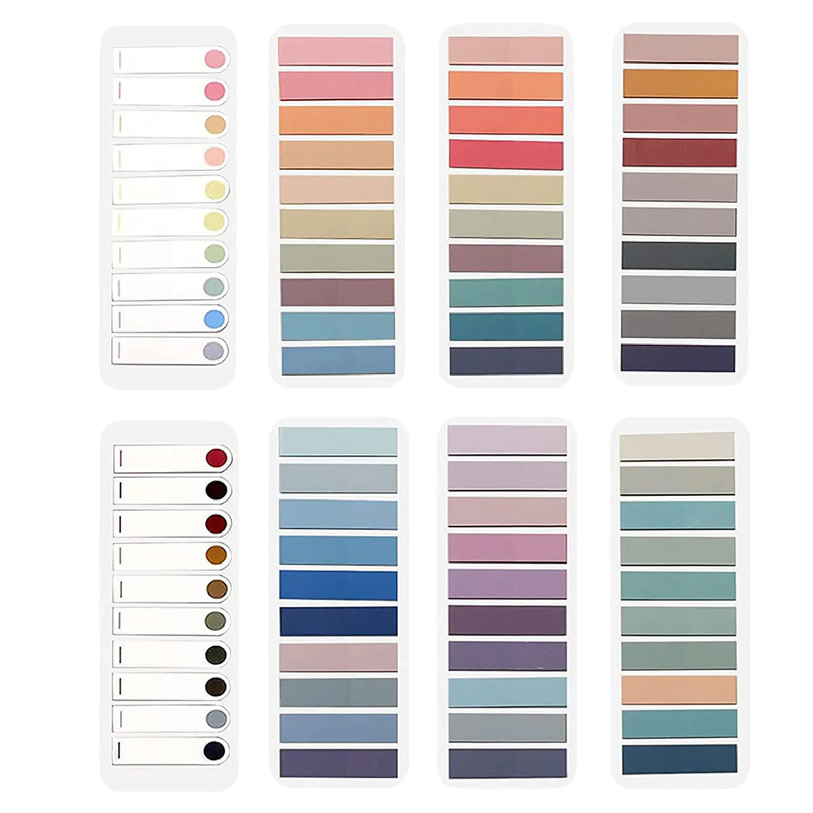 Colored Self-Adhesive Page Markers for Books – Transparent Soft Reading Strips, Study Tabs & Learning Highlights