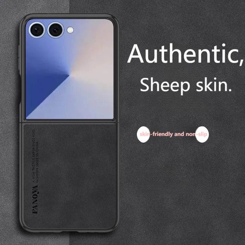 Casing Kulit Mewah untuk Samsung Galaxy Z Lipat 7 Sampul Matte Casing Ponsel Silikon Pelindung Coque untuk Samsung Galaxy Z Flip 7 FE